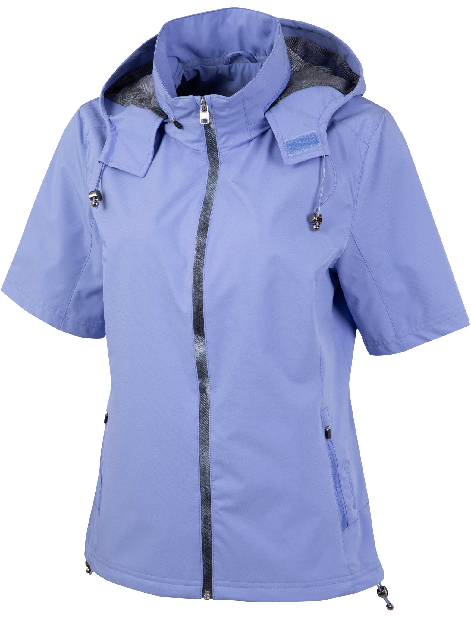 Sunice Women's WxTech Weatherproof Short Sleeve Jacket with Packable Hood