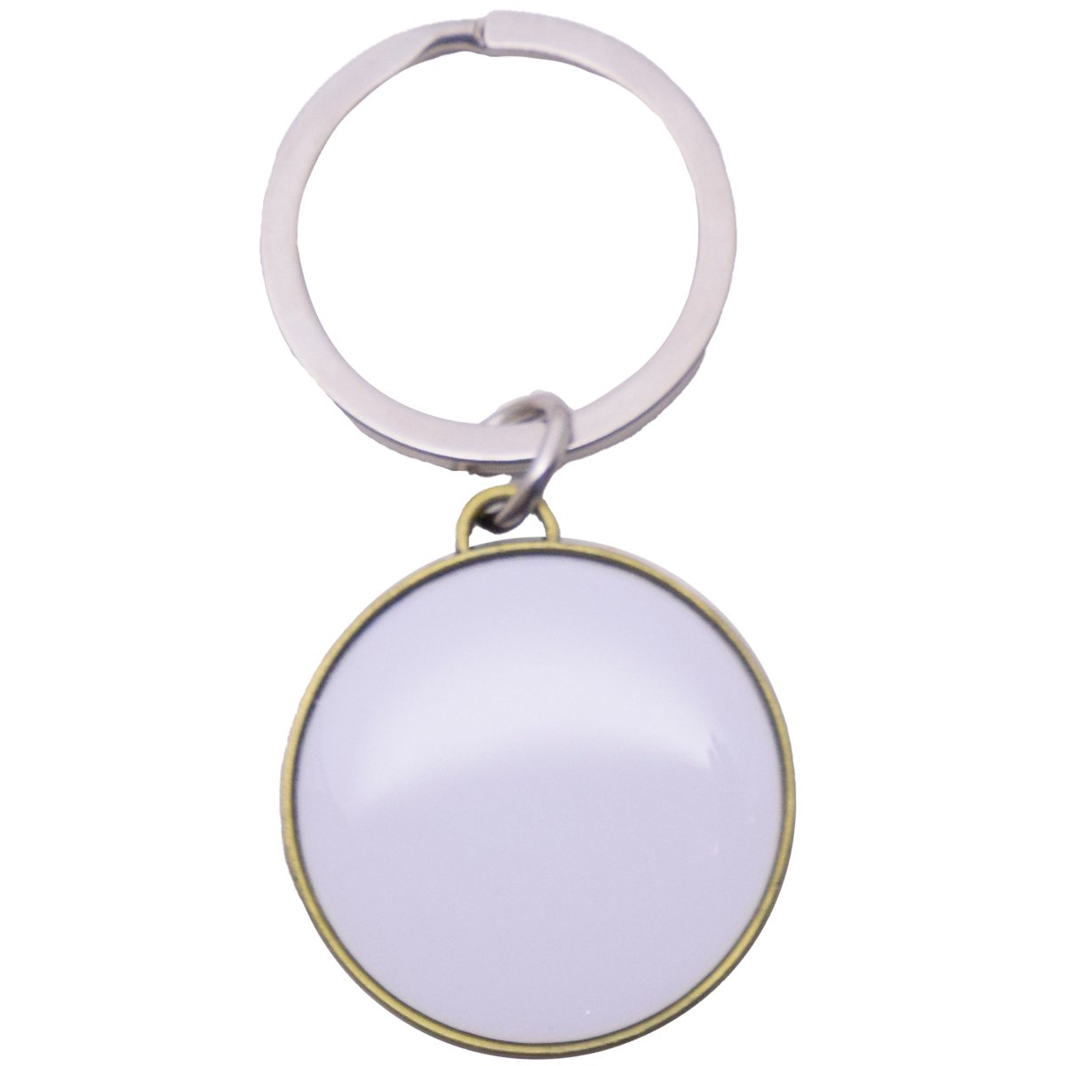 Metal Baseball Keychain