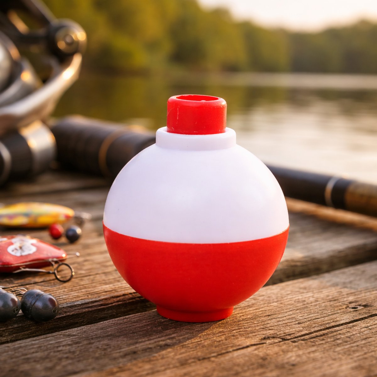 Red & White Fishing Bobber 1-1/4"