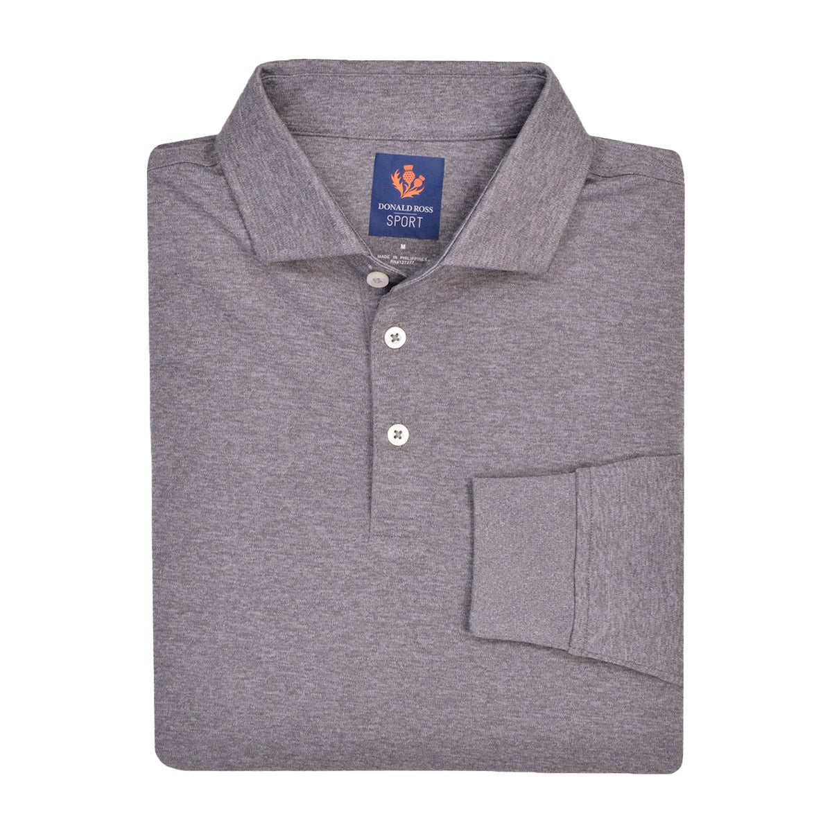 Donald Ross Brooks Long Sleeve Sport Fit Polo