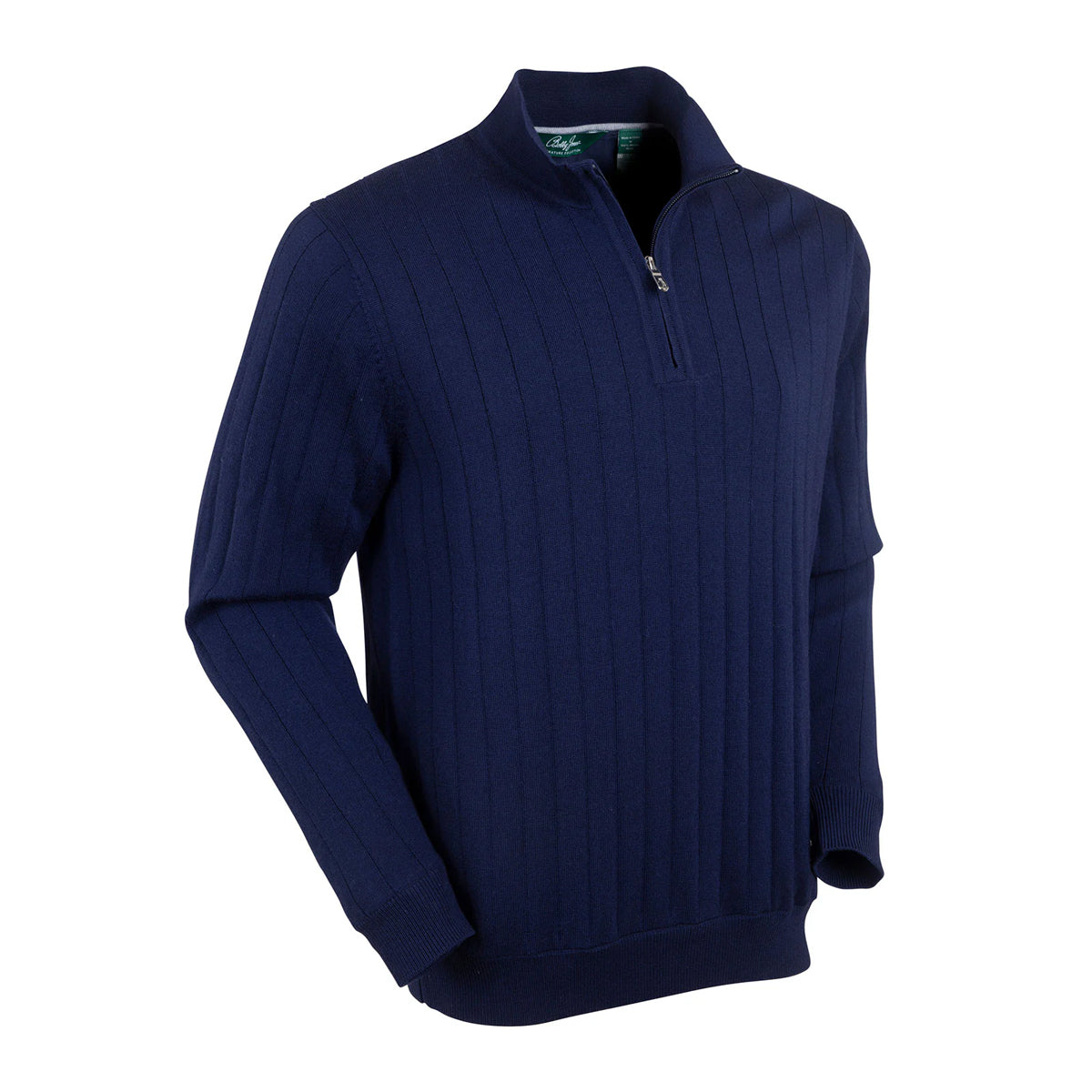Bobby Jones Men's Merino Lined 1/4-Zip Mock Neck Sweater
