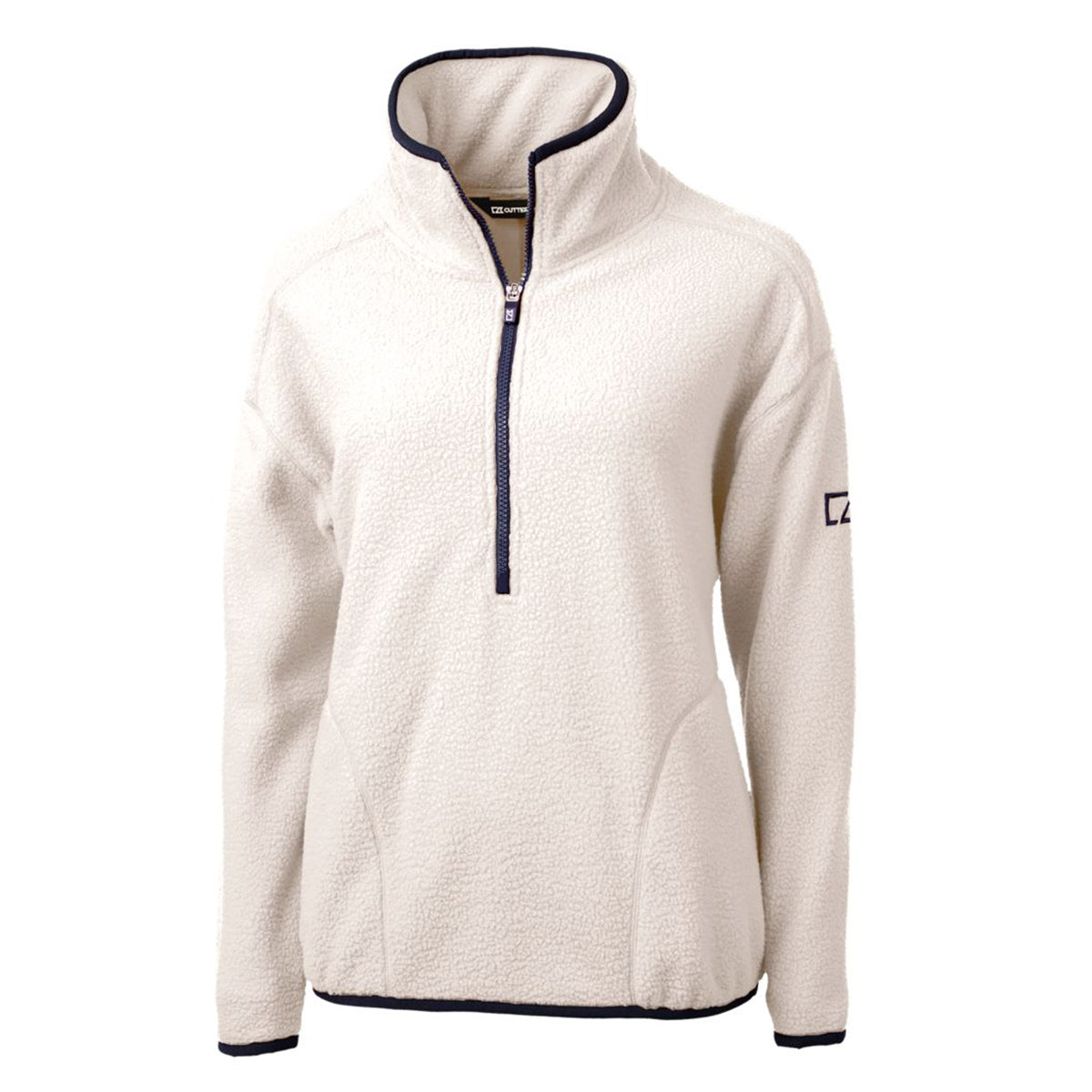 Cutter & Buck Women's Cascade Epic Comfort Recycled Sherpa Fleece Quarter-Zip Jacket