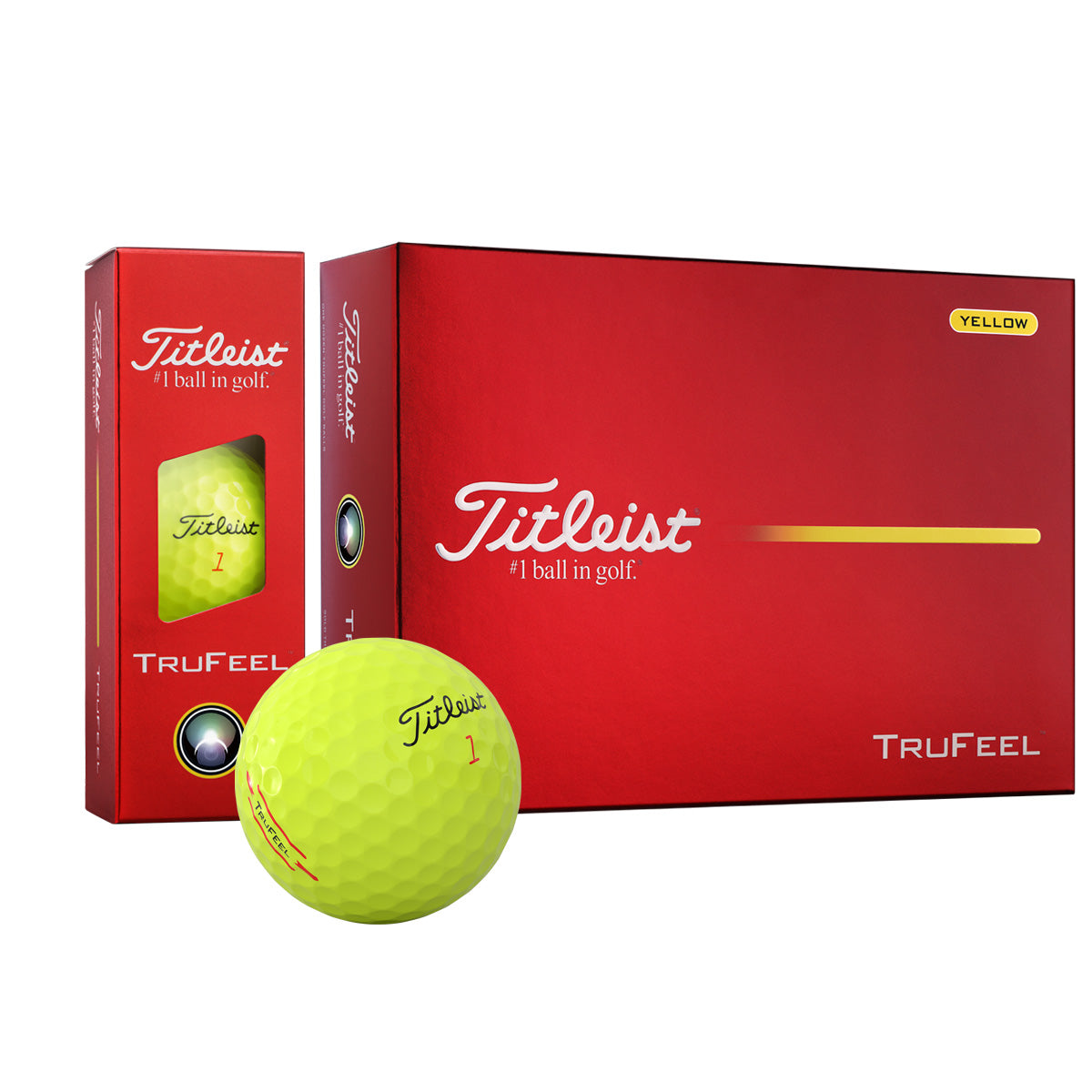 Titleist TruFeel Yellow Golf Balls