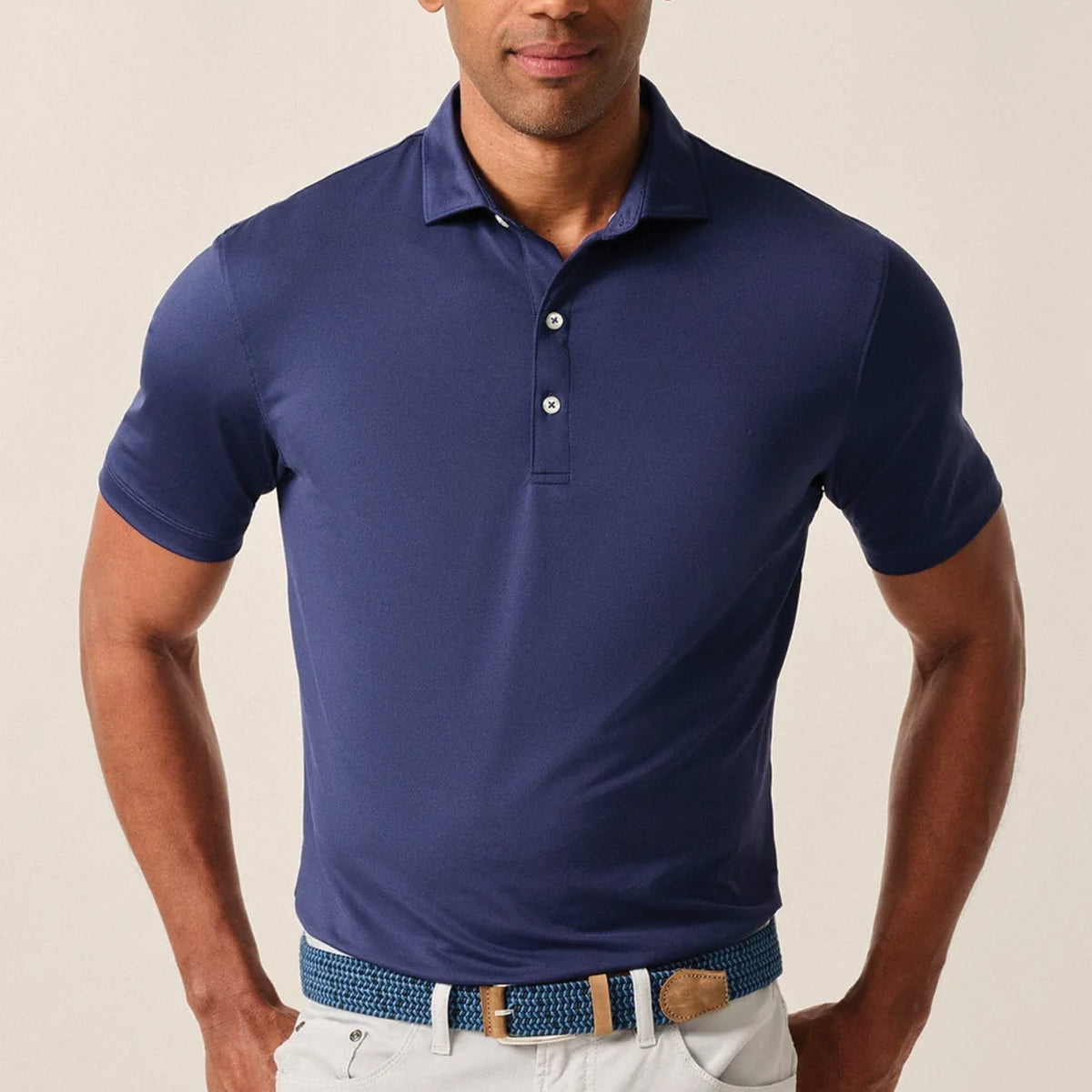 Johnnie-O Men's Prep-Formance Birdie Solid Jersey Polo