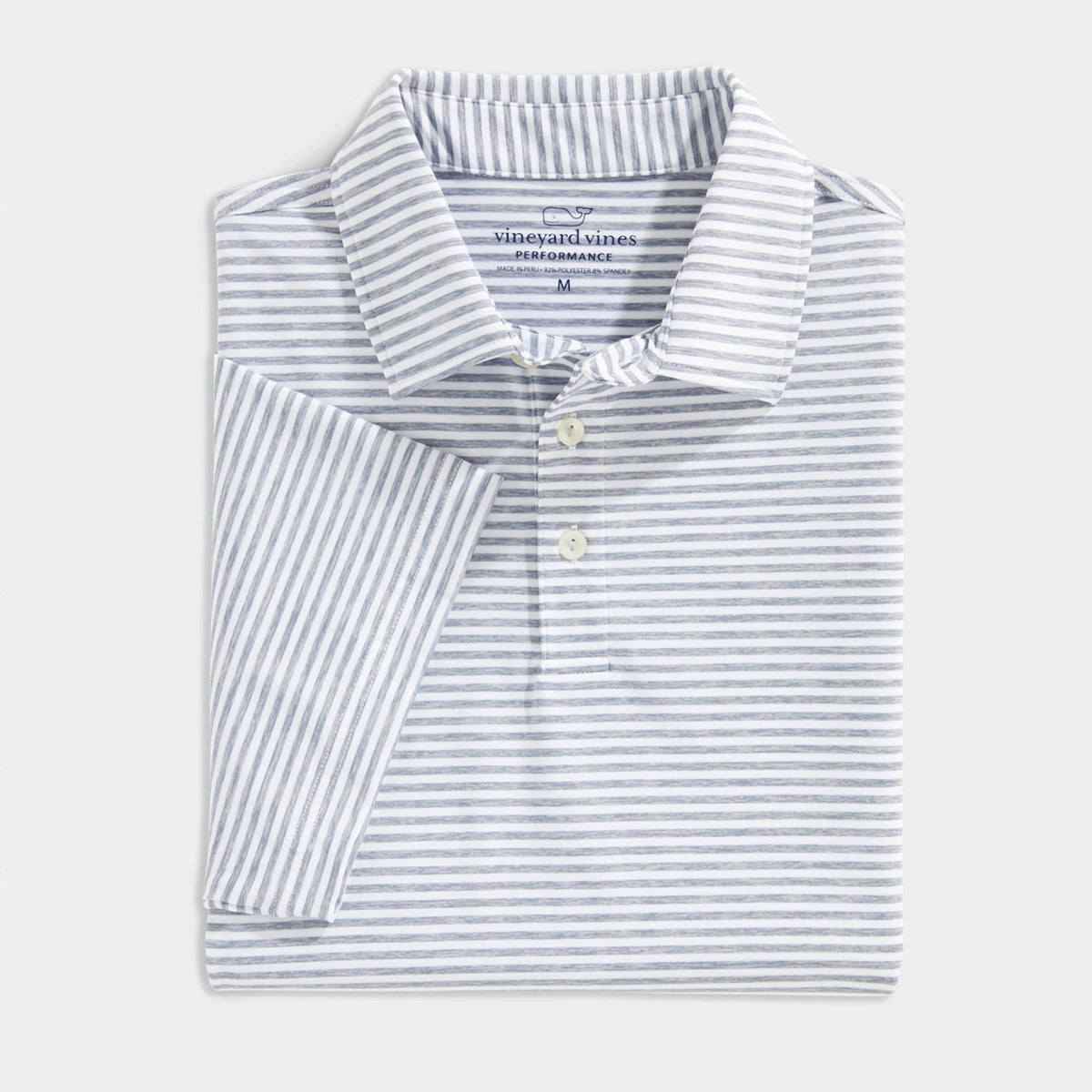 Vineyard Vines Men's Custom Heathered Winstead Stripe Sankaty Polo