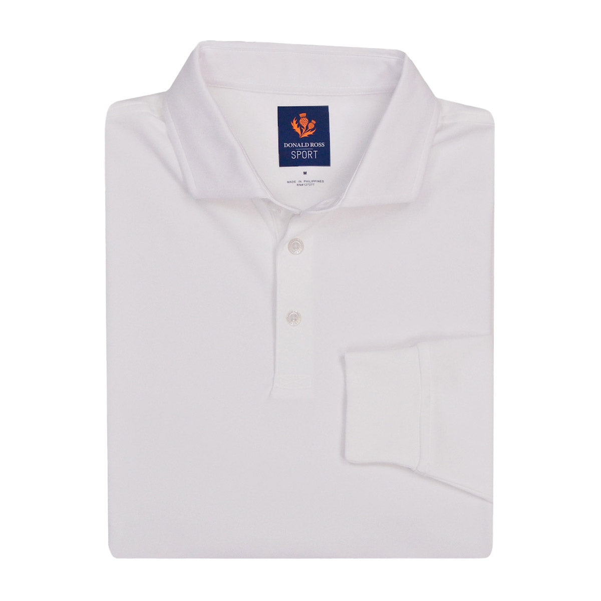Donald Ross Brooks Long Sleeve Sport Fit Polo