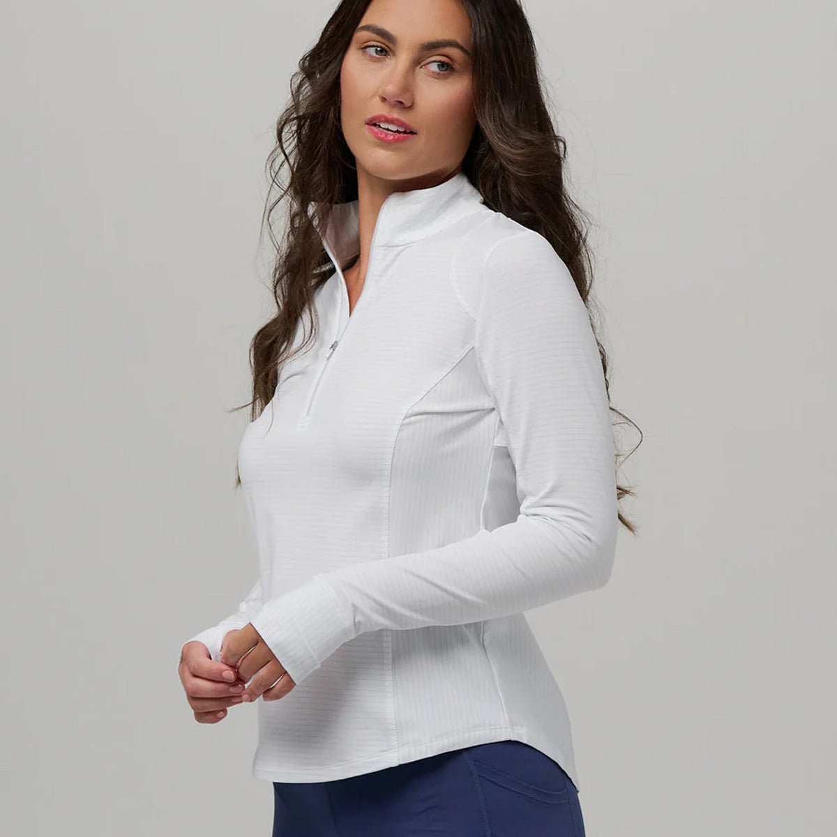 Zero Restriction Women's Renae Zip Mock Pullover Shirt