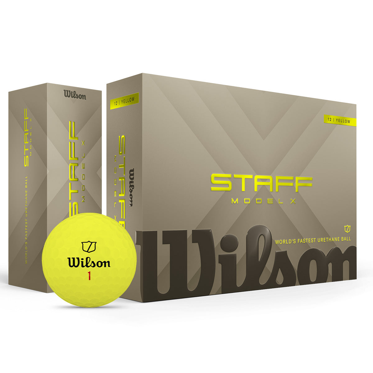 Wilson Staff Model X Yellow Golf Balls