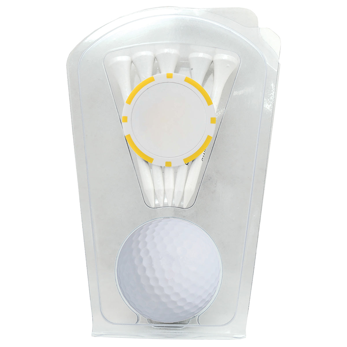 1-Ball Clamshell with Tees and Poker Chip
